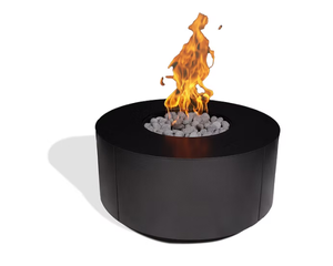 Photo of the circular fire table warming trends with a link to the product page